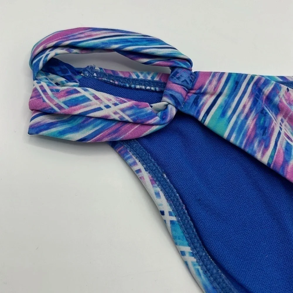 SWIM SYSTEMS PINK & BLUE BIKINI BOTTOM MEDIUM STYLE A203